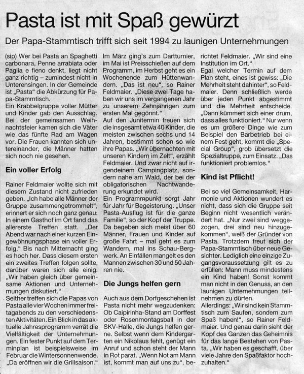 Nürtinger Zeitung vom 23. März 2005